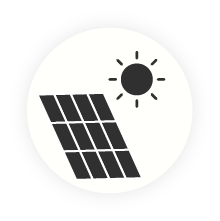 Crna solarna vanjska zidna lampa moderna, Mutlu, 8 W, LED 4000 K, IP44