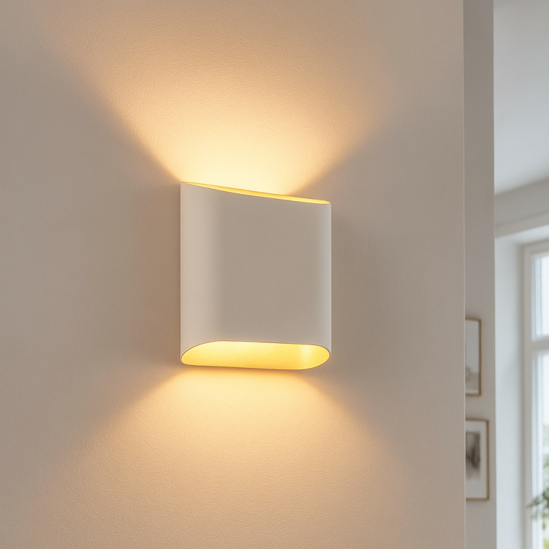 Moderna dvosmjerna zidna lampa bijela, Bouke Moderna dvosmjerna zidna lampa bijela, Bouke