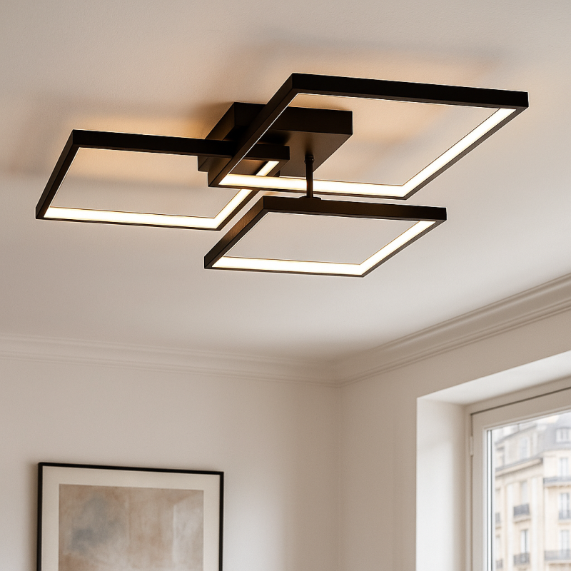 Moderna stropna rasvjeta crna, Giorgio, 38 W, LED 2700 K