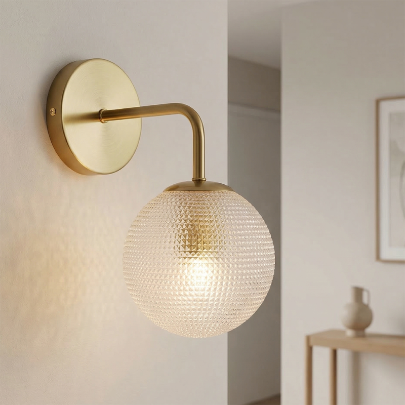 Retro zidna lampa mjeda, Johnson Retro zidna lampa mjeda, Johnson
