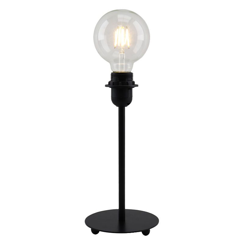 Metalna stolna lampa bez sjenila crna, Eileen, s prekidačem Metalna stolna lampa bez sjenila crna, Eileen, s prekidačem