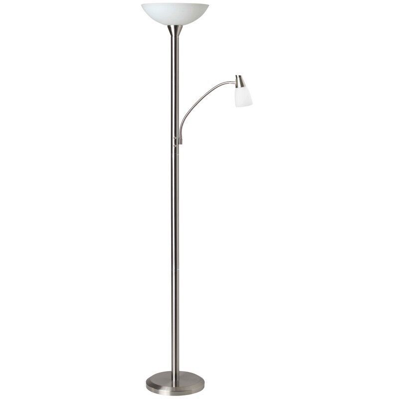 Moderna podna lampa za čitanje krom, Bernd, s prekidačem