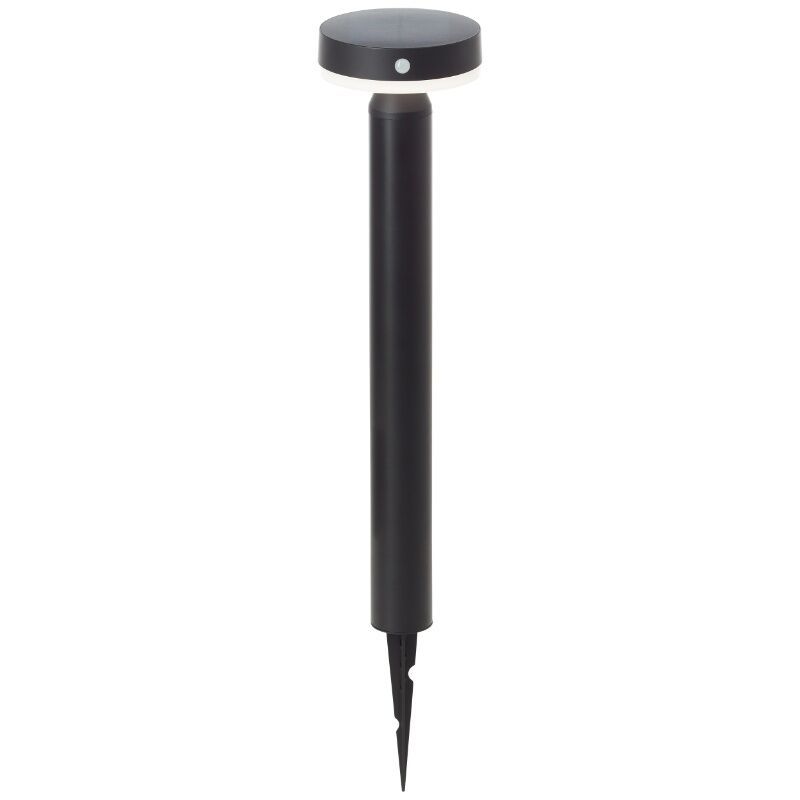 Metalni solarni rasvjetni stup crni, Kubilay, 3 W, LED 4000 K, IP44