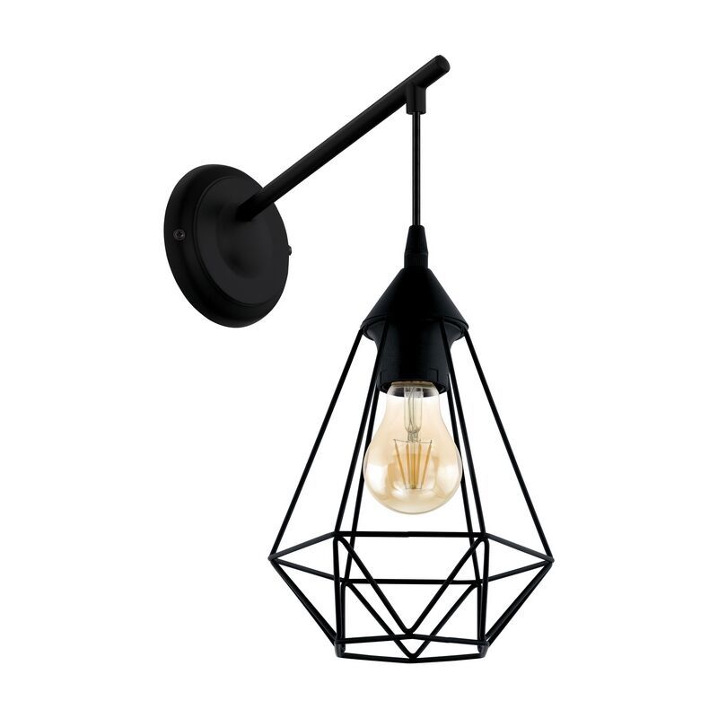 Čelična industrijska zidna lampa crna, Costel Čelična industrijska zidna lampa crna, Costel