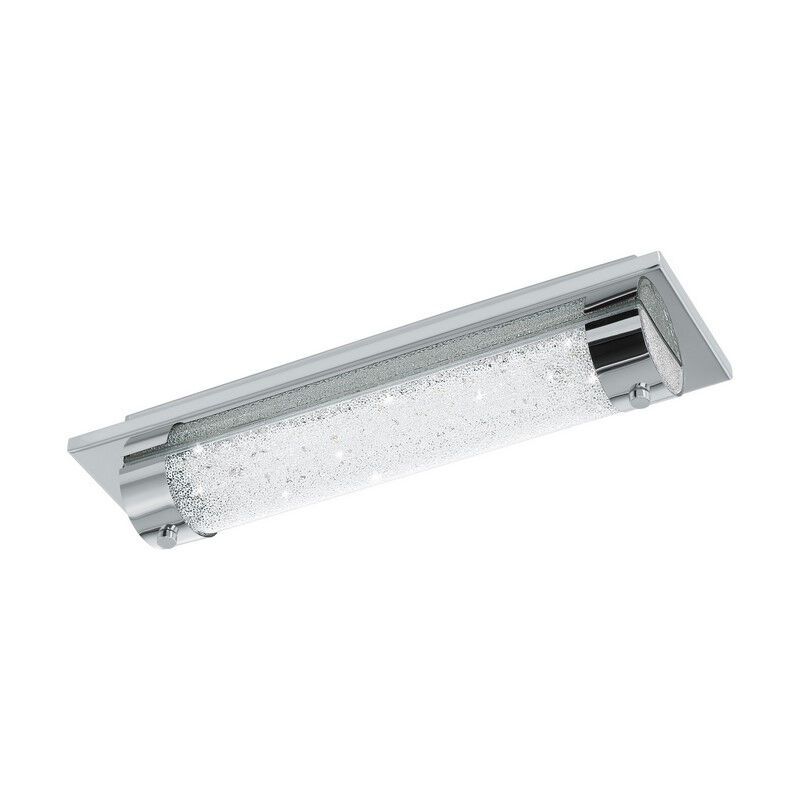Staklena dizajnerska stropna rasvjeta krom, Iris, 8 W, LED 4000 K, IP44 Staklena dizajnerska stropna rasvjeta krom, Iris, 8 W, LED 4000 K, IP44