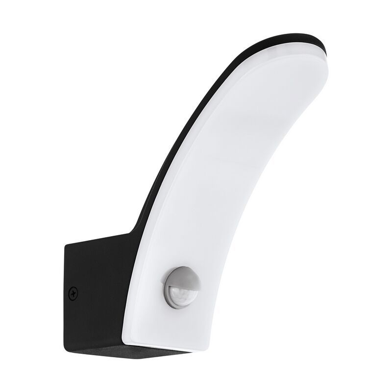 Aluminijska moderna vanjska zidna lampa sa senzorom pokreta crna, Oskar, 11 W, LED 3000 K, IP44
