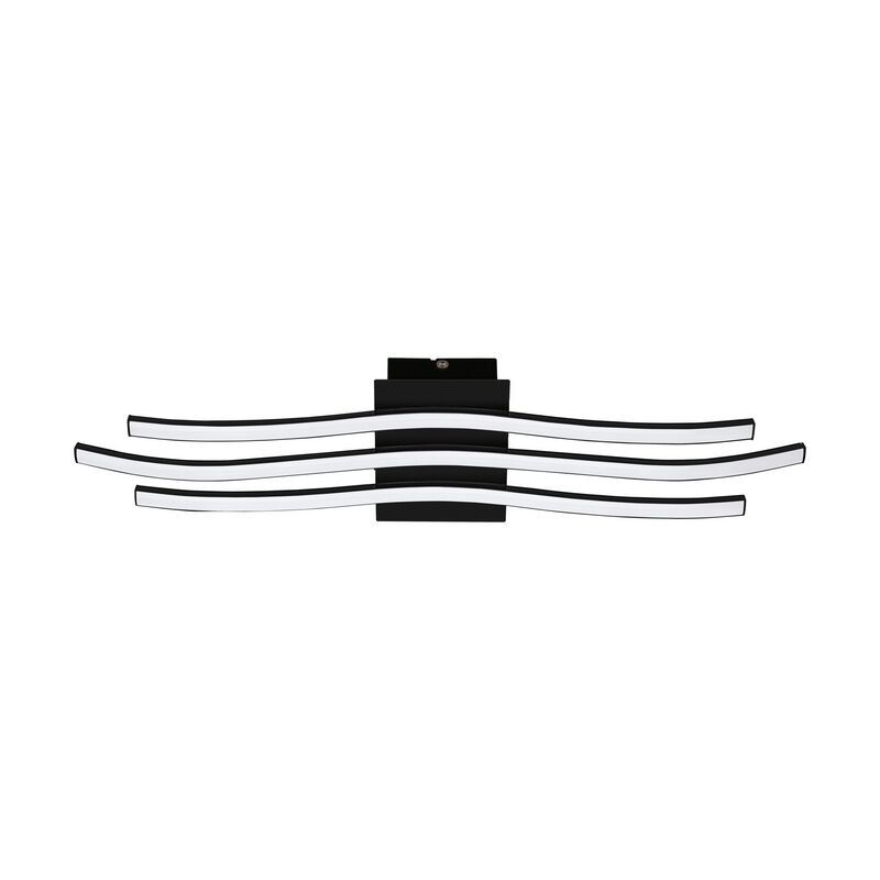 Aluminijska moderna plafonjera crna, Therese, 21 W, LED 3000 K Aluminijska moderna plafonjera crna, Therese, 21 W, LED 3000 K