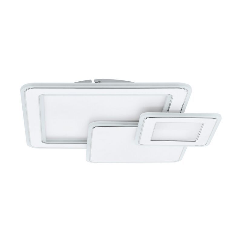 Čelična moderna plafonjera bijela, Everdina, 12 W, LED podesiv od tople do hladne bijele