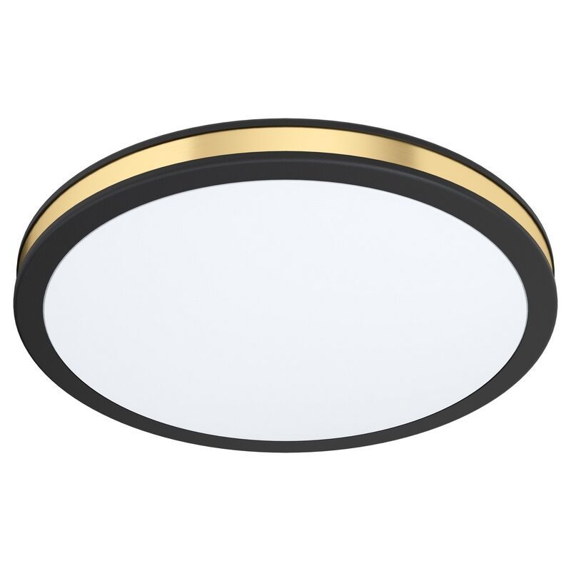 Čelična moderna plafonjera crna, Rivano, 11 W, LED 3000 K Čelična moderna plafonjera crna, Rivano, 11 W, LED 3000 K