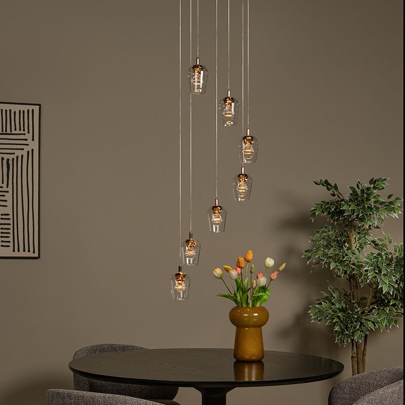 Prozirna visilica moderna, Berliane, 4 W, LED 2700 K Prozirna visilica moderna, Berliane, 4 W, LED 2700 K