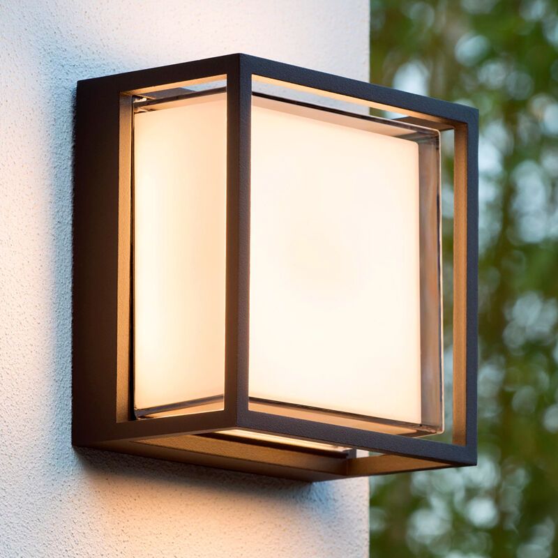 Crna vanjska rasvjeta moderna, Singa, 9,6 W, LED 2700 K, IP54