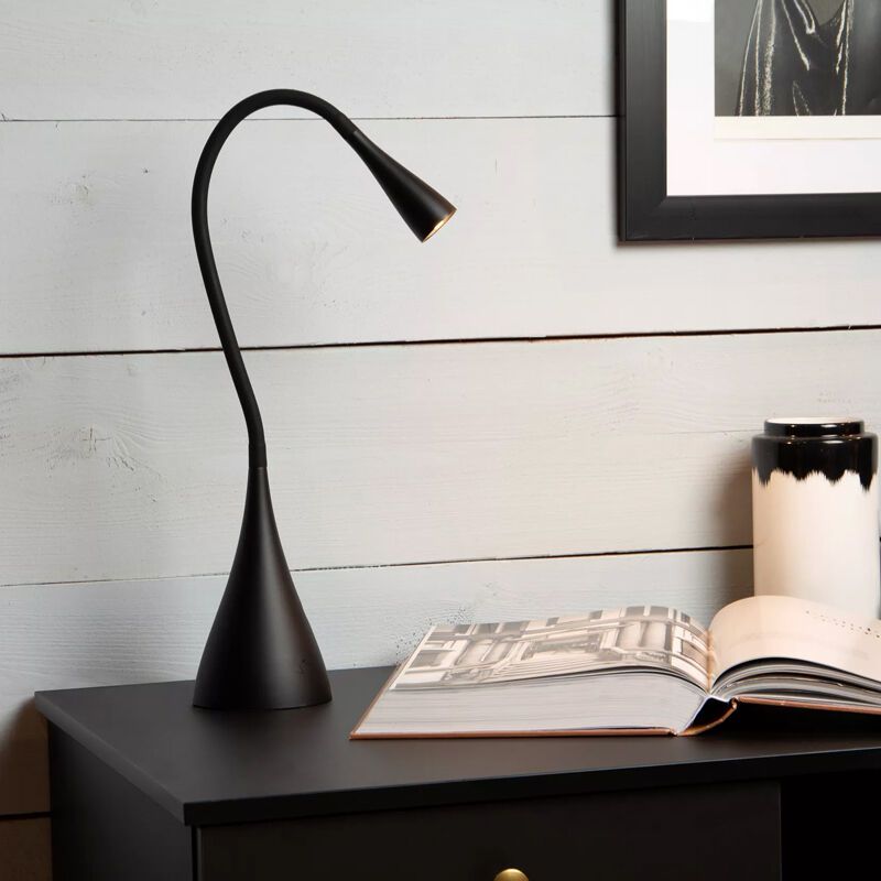 Crna lampica moderna, Zozy, 3 W, LED 3000 K, s 3-stupanjskim prigušivanjem