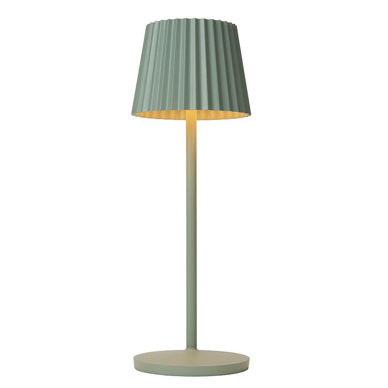 Zelena vanjska stolna lampa rustikalna, Justine, 2 W, LED 2700 K, IP54, s dodirnim prigušivačem
