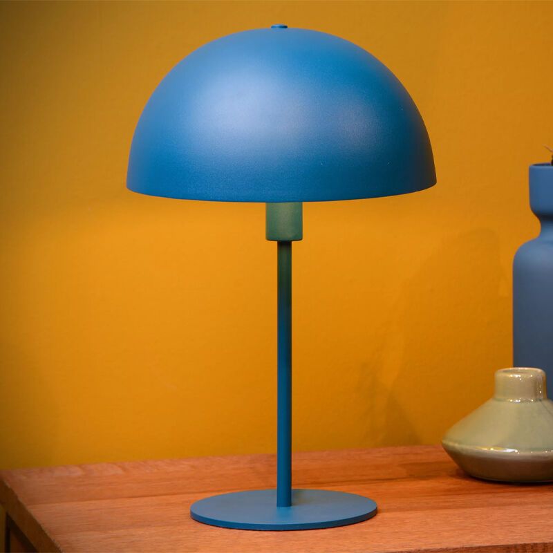 Plava stolna lampa moderna, Siemon, s prekidačem Plava stolna lampa moderna, Siemon, s prekidačem