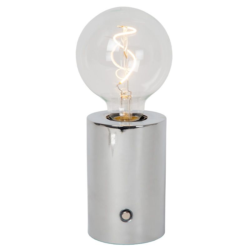 Krom punjiva stolna lampa moderna, Vivo, s dodirnim prigušivačem Krom punjiva stolna lampa moderna, Vivo, s dodirnim prigušivačem