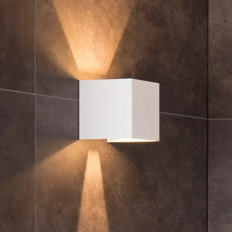 Bijela dvosmjerna zidna lampa moderna, Axi, 6 W, LED 2700 K, IP54