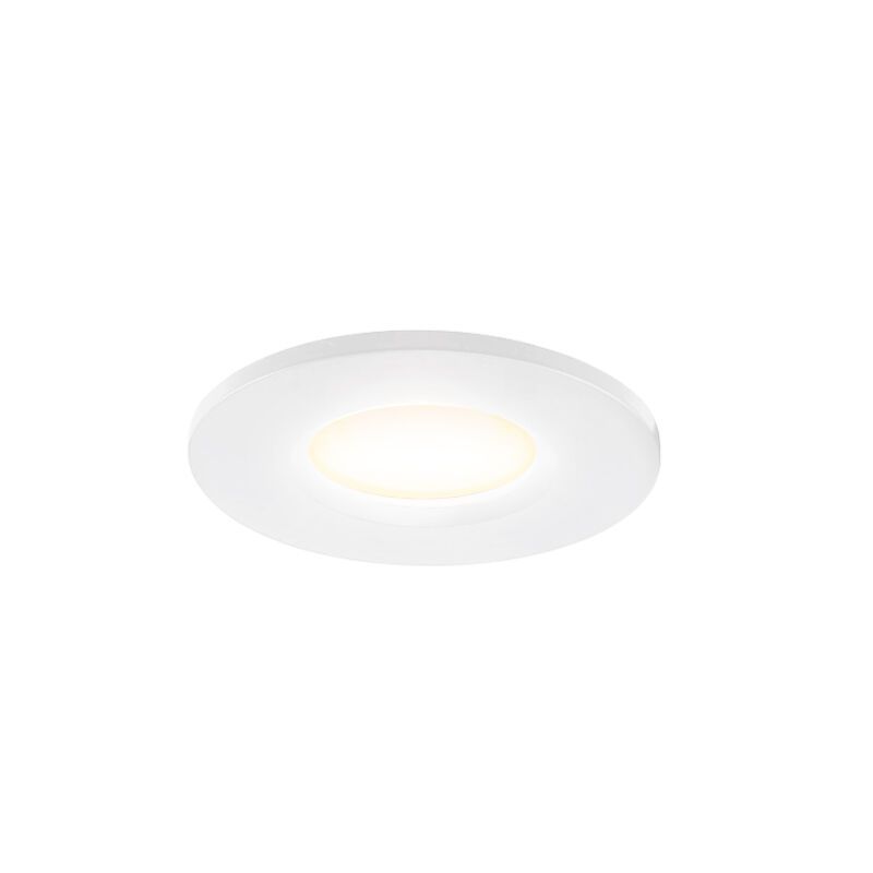 Bijela mini ugradbena lampa aluminijska, Philomena, 3,4 W, LED 3000 K, IP44