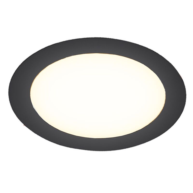 Crni downlight aluminijski, Umbriel, 12 W, LED 4000 K, IP44 Crni downlight aluminijski, Umbriel, 12 W, LED 4000 K, IP44