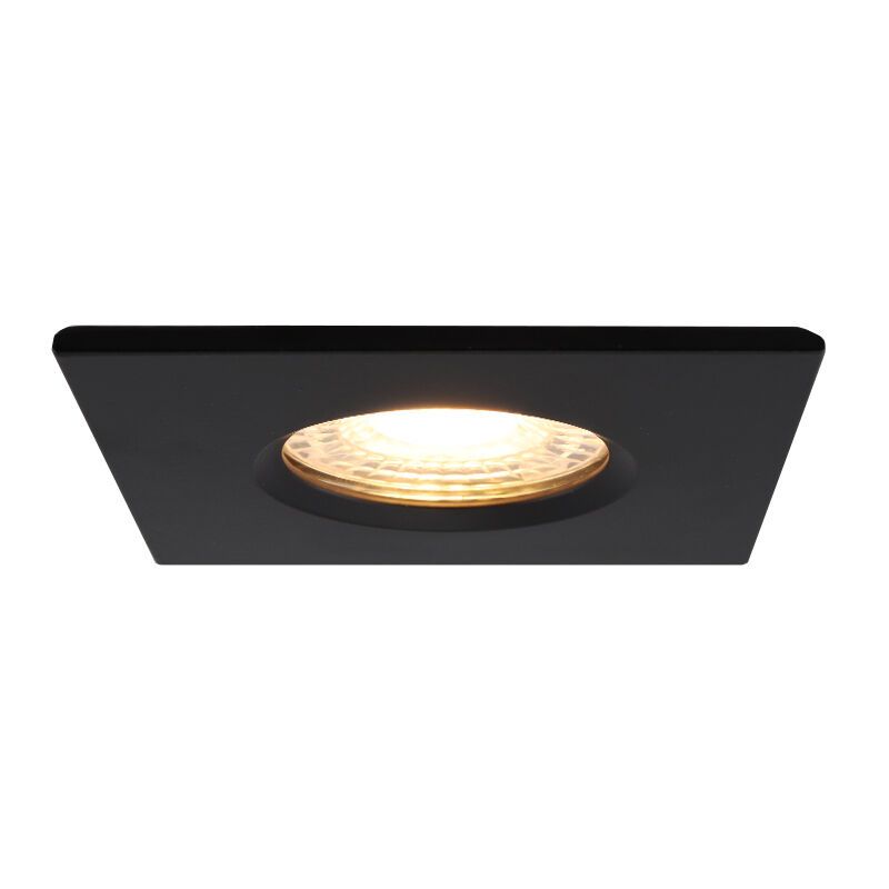 Moderna ugradbena lampa za kupaonicu crna, Jule, IP65 Moderna ugradbena lampa za kupaonicu crna, Jule, IP65