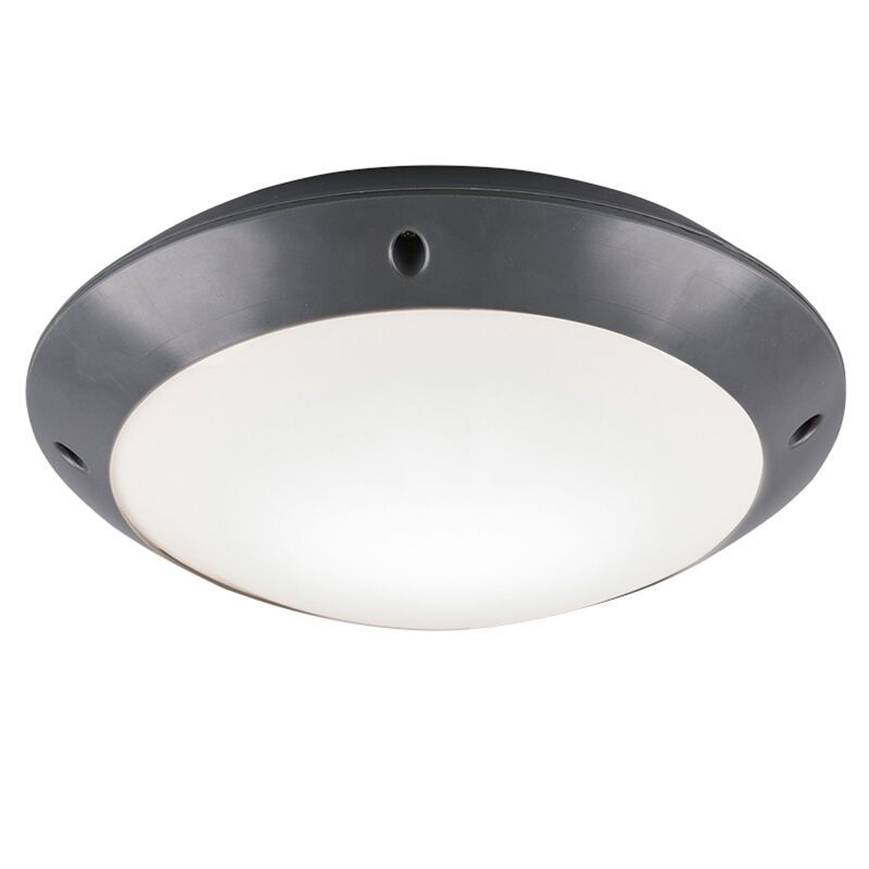 Antracit plafonjera moderna, Gandrup, IP54 Antracit plafonjera moderna, Gandrup, IP54