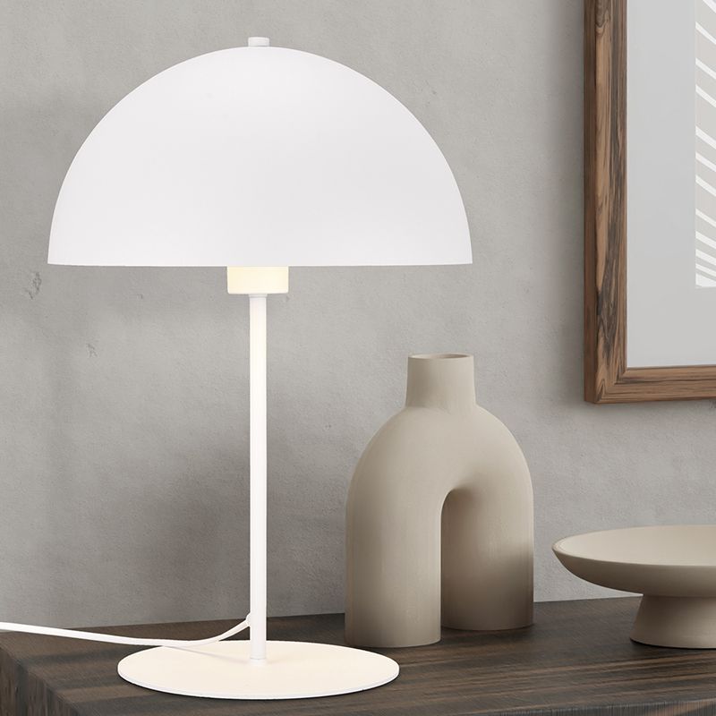 Bijela stolna lampa moderna, Fransisca, s prekidačem