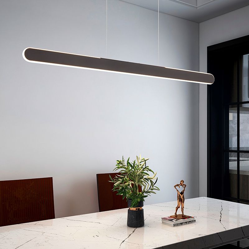 Crna visilica moderna, Dwayn, 28 W, LED podesiv od tople do hladne bijele Crna visilica moderna, Dwayn, 28 W, LED podesiv od tople do hladne bijele