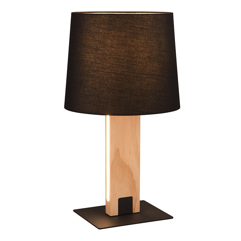 Crna stolna lampa moderna, Radia, s prekidačem Crna stolna lampa moderna, Radia, s prekidačem