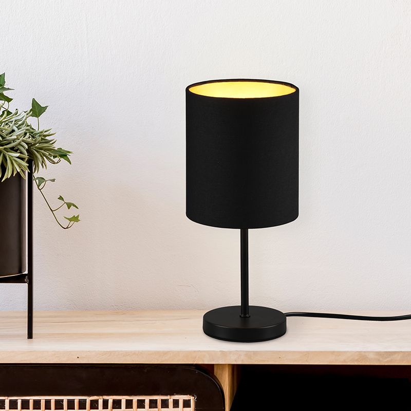 Crna stolna lampa moderna, Zoe, s prekidačem Crna stolna lampa moderna, Zoe, s prekidačem