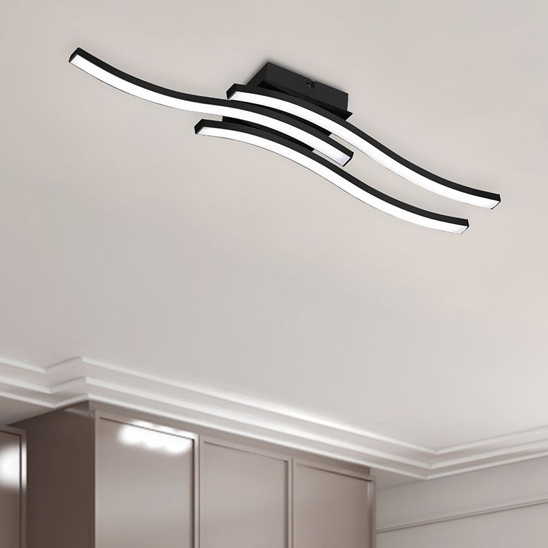 Crna plafonjera moderna, Go, 5 W, LED 3000 K