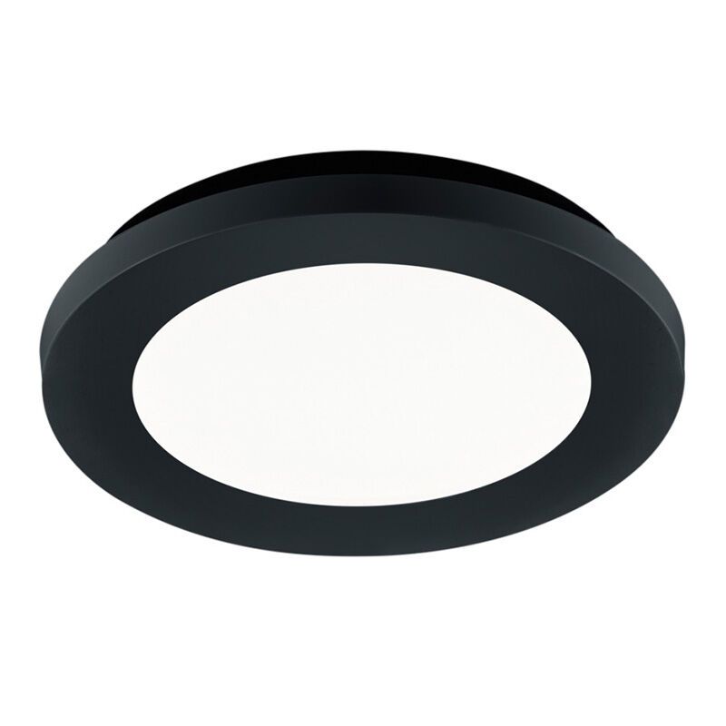 Crna stropna svjetiljka za kupaonicu moderna, Gistrup, 10 W, LED 3000 K, IP44