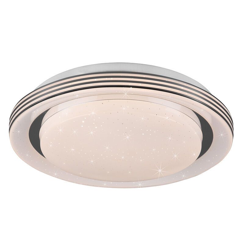 Bijela plafonjera moderna, Alpha, 10,5 W, LED podesiv od tople do hladne bijele, s daljinskim upravljačem