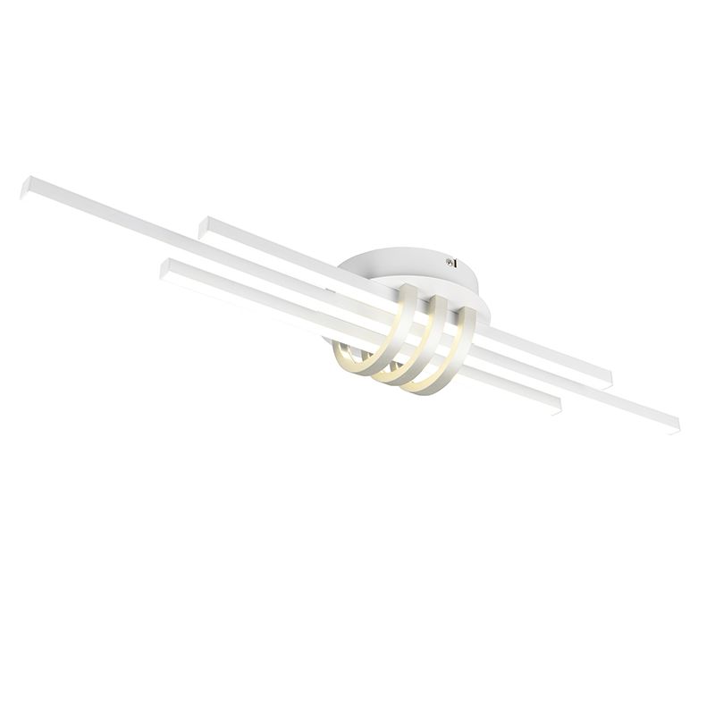 Bijela plafonjera moderna, Saloua, 20 W, LED 4000 K, s 3-stupanjskim prigušivanjem