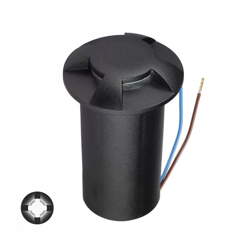 Moderna ugradna podna lampa crna, Marcus, 1 W, LED 3000 K, IP67