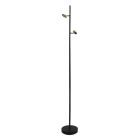 Aluminijska podna lampa bez sjenila crna, Rika