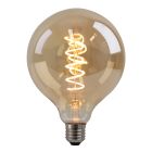 Prigušljiva Olucia E27 LED žarulja sa žarnom niti Tuelo, jantarna, G125, 4W, 2200K