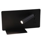 Moderna zidna lampa crna, Stanley, 10 W, LED 4000 K, s prekidačem
