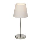 Tkaninska stolna lampa bijela, Neyomi, s prekidačem