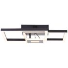 Dizajnerska stropna rasvjeta crna, Volkert, 22 W, LED 3000 K