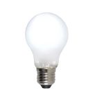 Prigušiva E27 Olucia LED žarulja, A60, 5W, bijelo staklo, 6500k