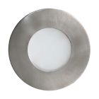 Staklena ugradbena lampa srebrna, Margarita, IP65