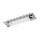 Staklena dizajnerska stropna rasvjeta krom, Iris, 8 W, LED 4000 K, IP44
