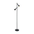Čelična podna lampa crna, Marielle, s prekidačem