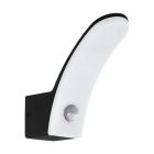 Aluminijska moderna vanjska zidna lampa sa senzorom pokreta crna, Oskar, 11 W, LED 3000 K, IP44