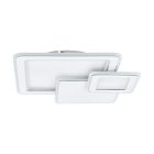 Čelična moderna plafonjera bijela, Everdina, 12 W, LED podesiv od tople do hladne bijele
