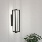 Aluminijska moderna zidna lampa crna, Lianne, 15,5 W, LED podesiv od tople do hladne bijele, s 3-stupanjskim prigušivanjem
