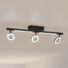 Aluminijski moderni stropni reflektor crni, Madelinde, 3,2 W, LED 3000 K