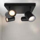 Moderni stropni reflektor crni, Ciara, IP44