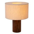 Smeđa stolna lampa rustikalna, Tachina, s prekidačem