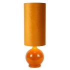 Žuta podna lampa retro, Esterad, s prekidačem