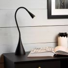 Crna lampica moderna, Zozy, 3 W, LED 3000 K, s 3-stupanjskim prigušivanjem